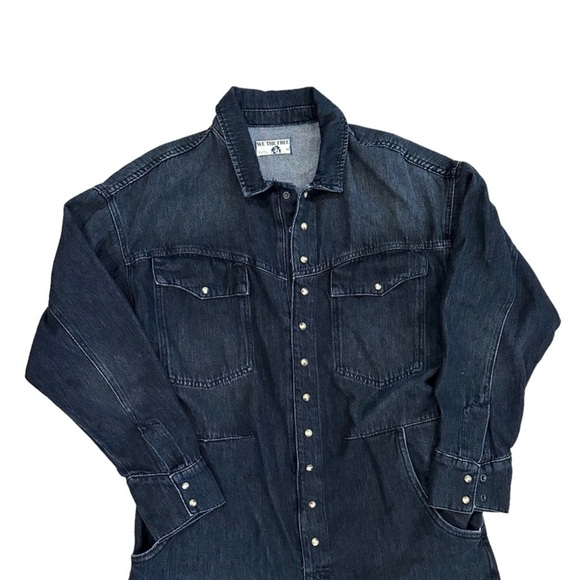 NWT Free People x Care FP Townes Jumpsuit in Black M - Picture 4 of 12